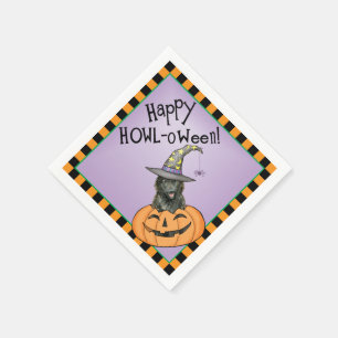 Serviette En Papier Halloween Sheepdog belge
