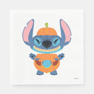 Serviette En Papier Halloween Stitch Citrouille