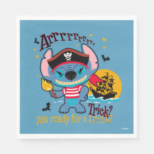 Serviette En Papier Halloween Stitch Pirate