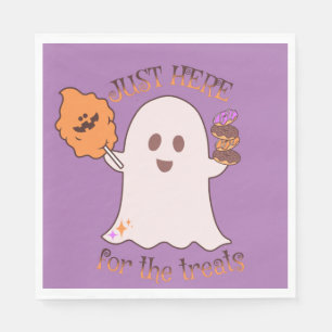 Serviette En Papier Halloween Traite Ghost et Sweets Party