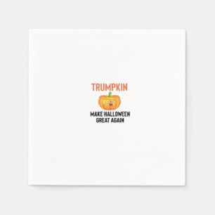 Serviette En Papier Halloween Trumpkin - Graphique Citrouille drôle po