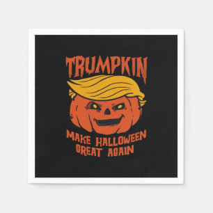 Serviette En Papier Halloween Trumpkin - Rendre Halloween grand à nouv