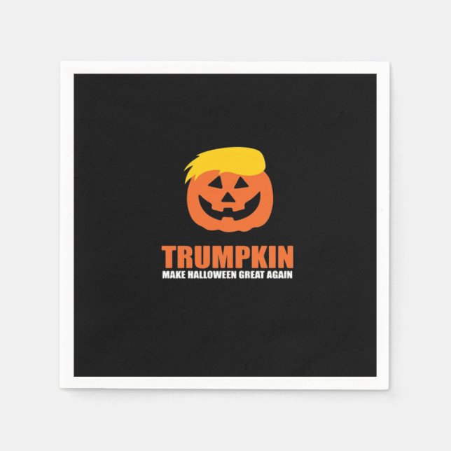 Serviette En Papier Halloween Trumpkin V2 (Devant)