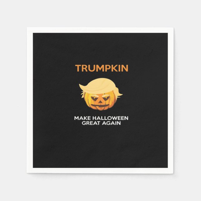 Serviette En Papier Halloween Trumpkin V4 (Devant)