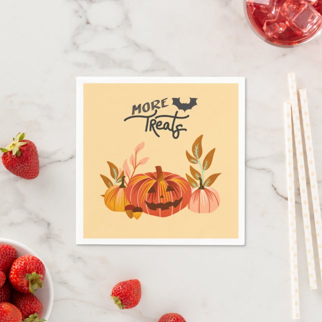 Serviette En Papier Halloween Vibes (En situation)