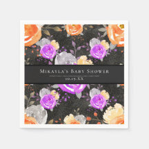 Halloween Vintage Floral Baby shower