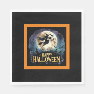 Serviette En Papier Halloween Witch