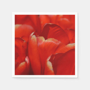 Serviette En Papier HAMbyWG - Papier Napkin - Tulipes rouges