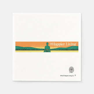 Serviette En Papier Happier Living Logo Papier Napkins