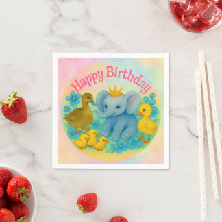 Serviette En Papier Happy Birthday Paper Napkins - Children