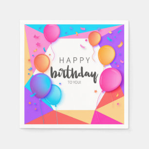 Serviette En Papier Happy Birthday Tu le You