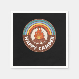 Serviette En Papier Happy Camper Campfire Happy Camping Nature Lover