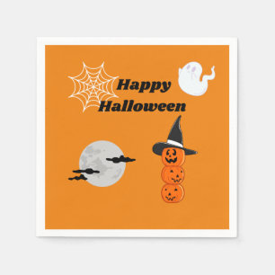Serviette en papier happy halloween napkin