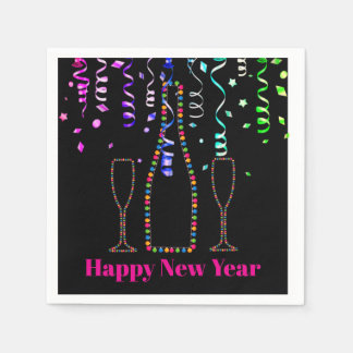 Serviette En Papier Happy New Year Paper Party Napkins