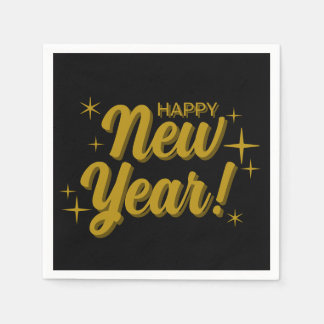 Serviette En Papier Happy New Years Napkins