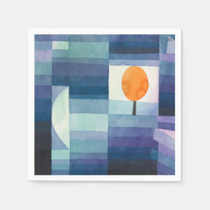 Serviette En Papier Harbinger of autumn abstract water color Paul Klee