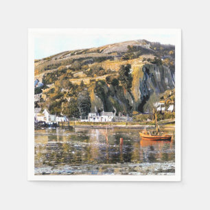 SERVIETTE EN PAPIER HARBOUR BARMOUTH WALES
