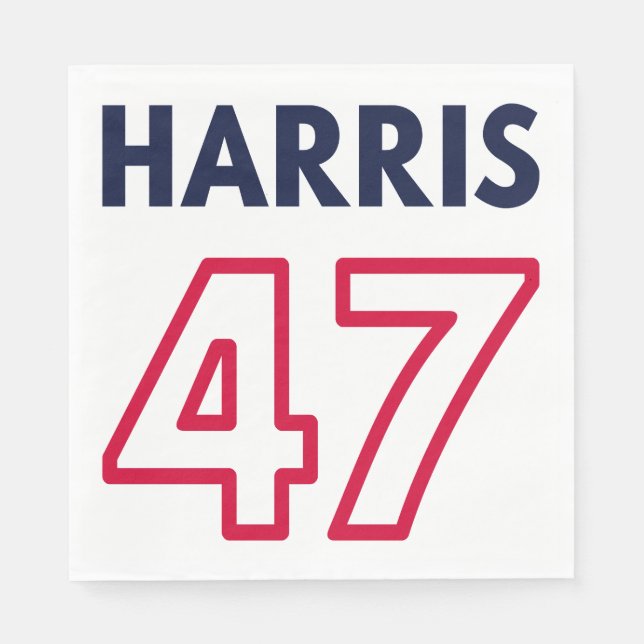 Serviette En Papier Harris 47 III - Kamala Harris Pour Président (Devant)