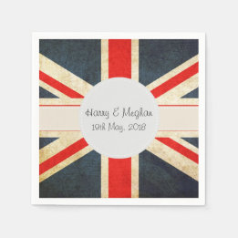 Serviette En Papier Harry et Meghan Royal Mariage Paper Napins