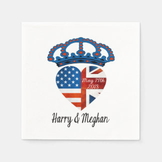 Serviette En Papier Harry & Meghan Mariage, 19 mai 2018