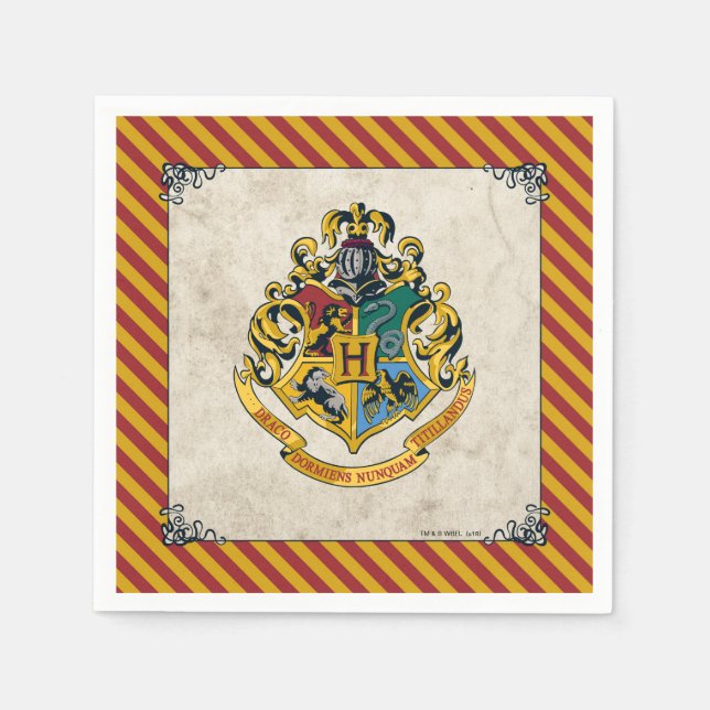 Serviette En Papier Harry Potter | Anniversaire de Hogwarts (Devant)