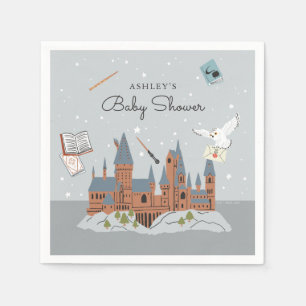 Serviette En Papier Harry Potter   Baby Shower au Château de Poudlard
