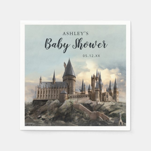 Serviette En Papier Harry Potter | Baby shower du château de Hogwarts (Devant)