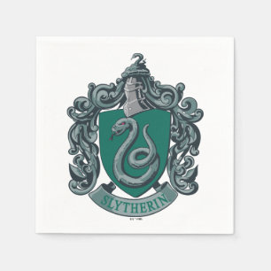 Serviette En Papier Harry Potter   Blason de Serpentard Vert
