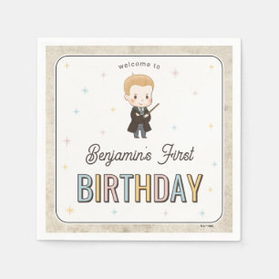 Serviette En Papier Harry Potter Chibi Draco Malfoy Magicien Anniversa