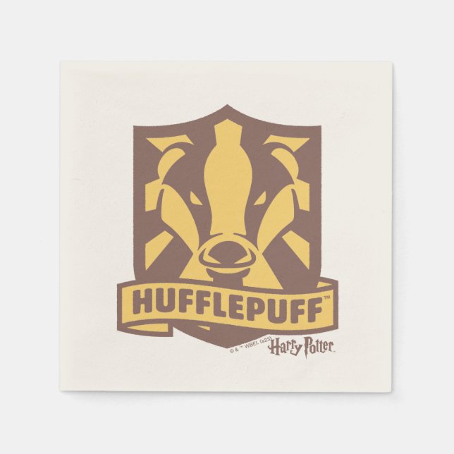 Serviette En Papier HARRY POTTER™ | Été Magique HUFFLEPUFF™ Crest (Devant)