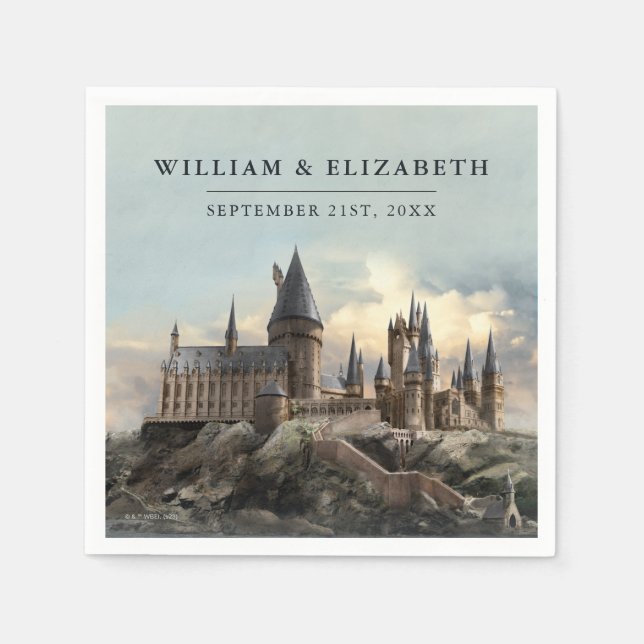 Serviette En Papier Harry Potter | Mariage au château de Poudlard (Devant)