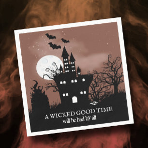 Serviette En Papier Hauné Château Éffrayant Halloween