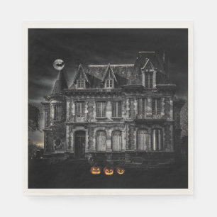 Serviette En Papier Haunted House Halloween
