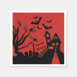 Serviette En Papier Haunween Standard Cocktail Halloween Napkins Papie