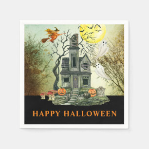 Serviette En Papier Hauny House Happy Halloween Party