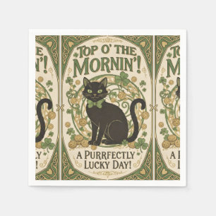 Serviette En Papier Haut de Forme du Matin - Fête de la Saint-Patrick