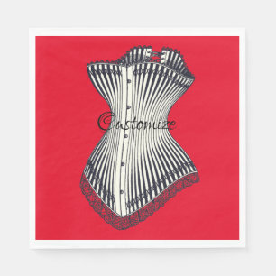 Serviette En Papier Haute Couture Corset Thunder_Cove Napkins