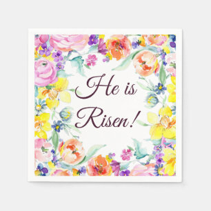 Serviette En Papier He is risen! napkins