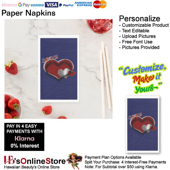 Serviette En Papier Heart Magic Navy Papier bleu Napkin serviette d'hô (Love Hearts Navy Paper Napkin Guest Towel.)