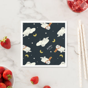 Serviette En Papier Hedwig Motif Clair de Lune
