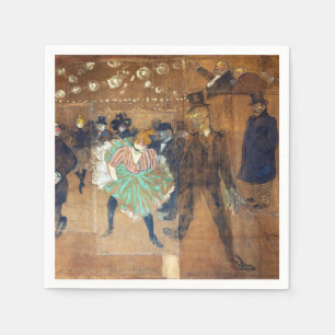 Serviette En Papier Henri de Toulouse-Lautrec - Danse au Rouge