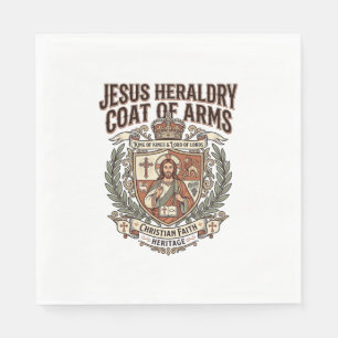 Serviette En Papier Héraldique de Jésus Blason Héraldique de Jésus Bla