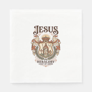 Serviette En Papier Héraldique de Jésus Blason Héraldique de Jésus Bla