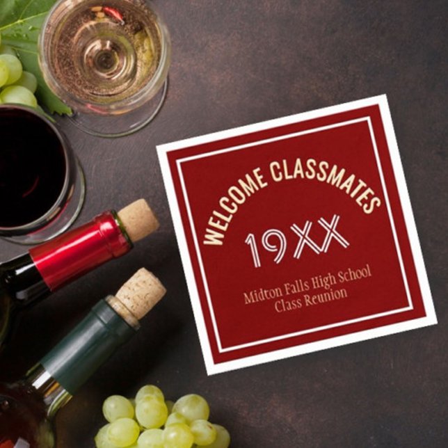 Serviette En Papier Heure de réunion ! Naples de réunion de classe per (Créateur téléchargé)