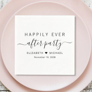 Serviette En Papier Heureusement Jamais Après La Réception De Mariage 