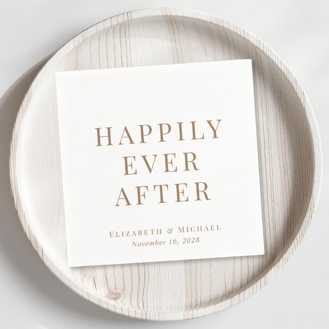 Serviette En Papier Heureusement Jamais Après Mariage De Typographie D (Créateur téléchargé)