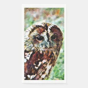 Serviette En Papier Hibou