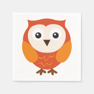 Serviette En Papier Hibou