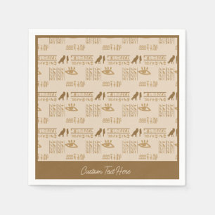 Serviette En Papier Hiéroglyphes égyptiens Ancien Egypte Exotique