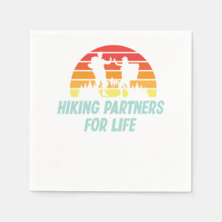 Serviette En Papier Hiking Hiking Partners For Life Retro Vintage